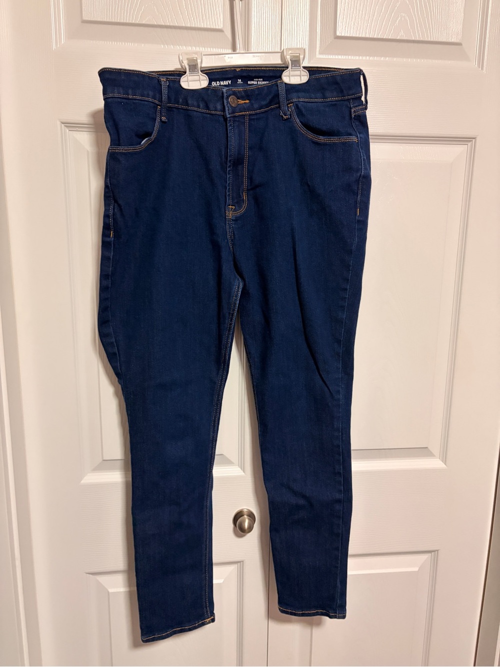 Old Navy High RiseDark Blue Skinny Jeans 14S